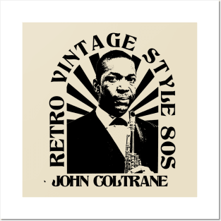 Retro Vintage Jhon Coltrane Posters and Art